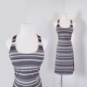 FREE W PURCHASE Striped halter dress Y2K built in bra